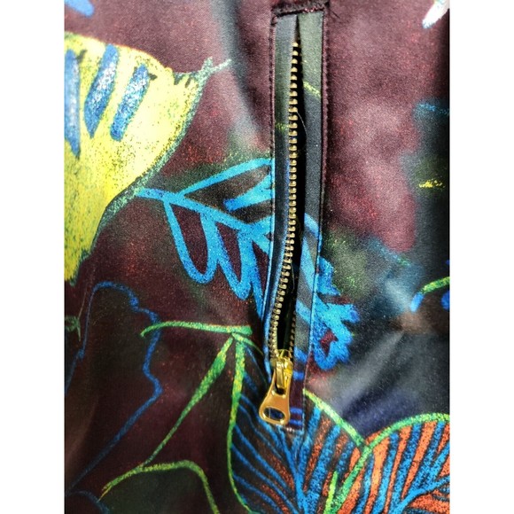 CHICO'S floral lined zip jacket multicolored sz 3 ( XL)  long sleeve - Picture 7 of 8